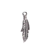 Metal Feather 30mm – Nickel Color (LF/NF)